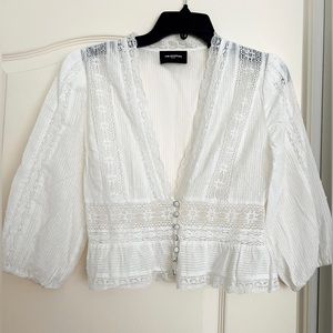 The Kooples blouse in white